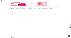 Desktop Screenshot of contemporaryartandfeminism.com